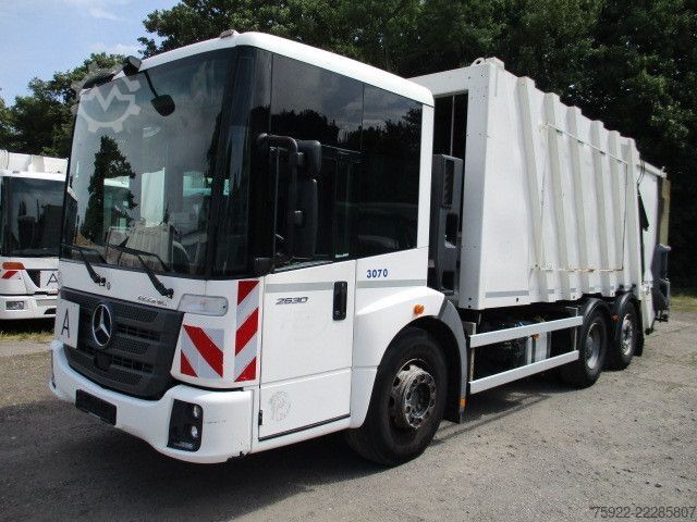 Garbage truck MERCEDES-BENZ 2630 Econic Faun Variopress + Zöller