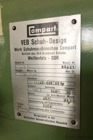 Receding Head Press Compart VEB Schuh-Design 