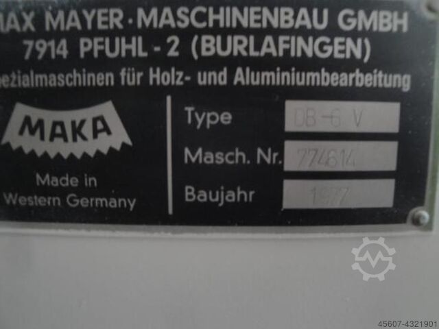 VERTIKALES STEMMLOCHBOHREN MAKA DB-6 V VERTICAL MORTISER-BORING MAKA DB-6 V VERTICAL MORTISER-BORING MAKA DB-6 V