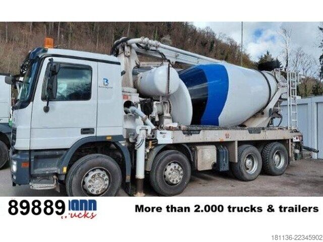 Mobile concrete mixing plant Mercedes-Benz Actros 3236 B 8x4, Stetter-Schwing FBP20-100, 7m³