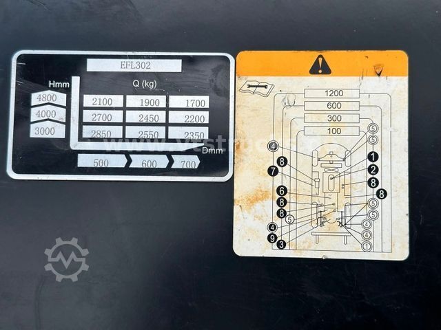 Front loader forklift EP EFL 302 Elektrostapler BJ.2020