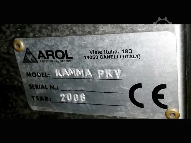 Used Capping Machine AROL T stopper year 2006 Arol KAMMA PK
