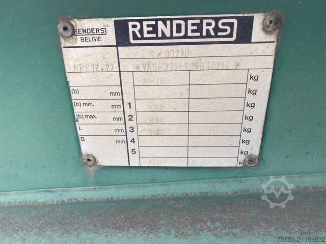 Containertransport Renders RPS 12.27 20/30 FT Chassis / BPW Axles / Lifaxl...