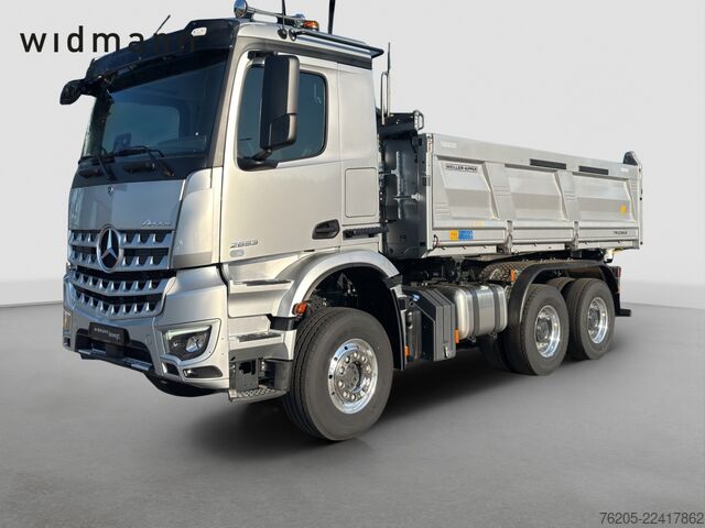 Tipper truck Mercedes-Benz Arocs 5 2653 K MEILLER Trigenius Aufbau ACC AUT