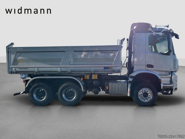 Tipper truck Mercedes-Benz Arocs 5 2653 K MEILLER Trigenius Aufbau ACC AUT