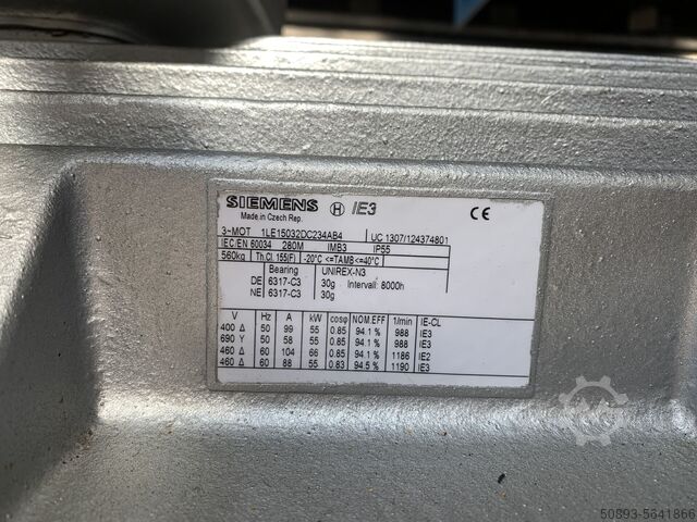 Siemens DC Motor 55 kW Siemens 1LE1503-2DC23-4AB4