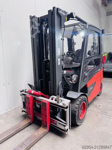 Elektro 4 Rad-Stapler Linde E 50 HL-01 Kabine Triplex STVO Batterie Bj.21 ZVG