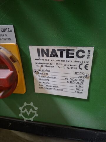 Schmelzklebstoffauftragsmaschine Inatec ZP 9290