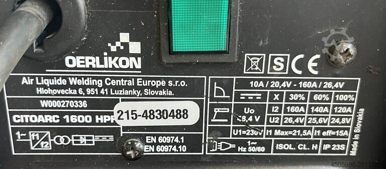 Schweißgerät Oerlikon CITOARC 1600 HPF