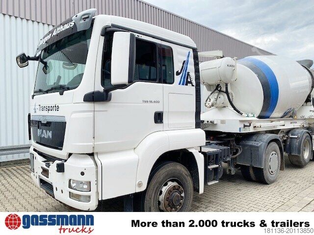 Mobile concrete mixing plant MAN TGS 18.400 4x4H BLS + Auflieger KARRENA 10m³