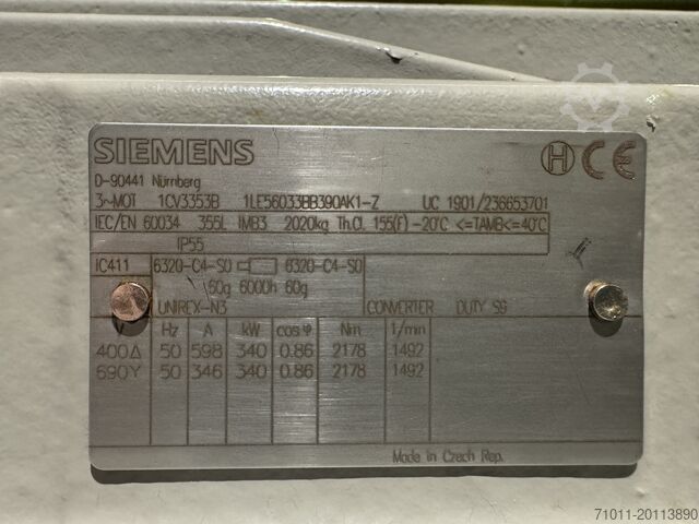 Electric motor Siemens 1LE56033BB390AK1-Z