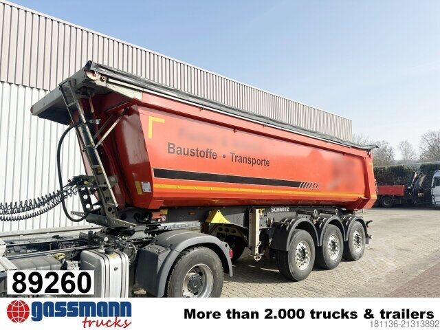 Tipper semitrailer Schmitz SKI 24 SL 7.2, Stahlmulde ca. 28m³, Liftachse,
