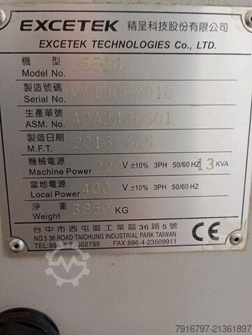 Wire eroding machine Excetek V650G