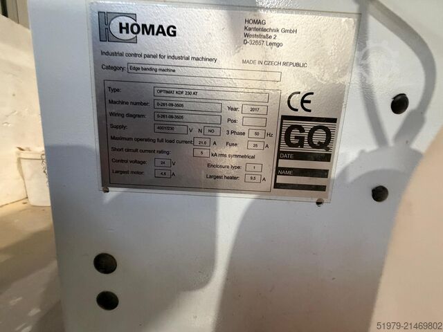 Edge banding machine Brandt KDF 230 AirTec