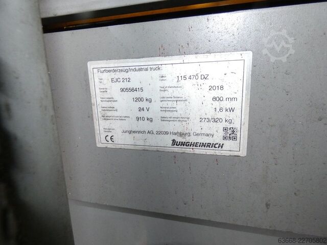 Deichselstapler Jungheinrich EJC 212