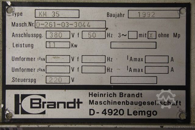 Edge banding unit Homag Brandt 425/270/H260 mm