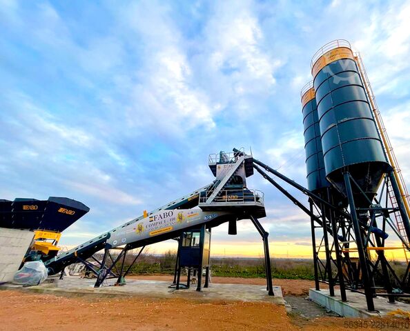 Concrete mixing plant / concrete plant FABO Concrete Batching Plant 110 M3/H Compact Concrete Batching Plant