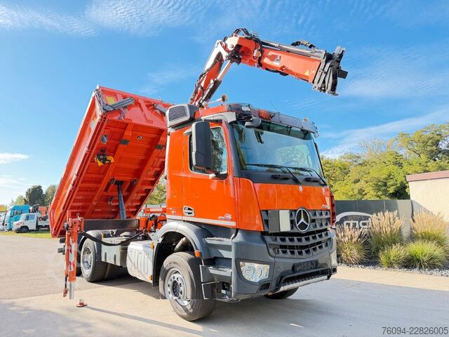Kipper LKW MERCEDES-BENZ Arocs 2642 6x4 Meiller Kipper KRAN FUNK