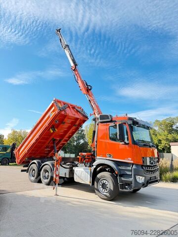 Kipper LKW MERCEDES-BENZ Arocs 2642 6x4 Meiller Kipper KRAN FUNK
