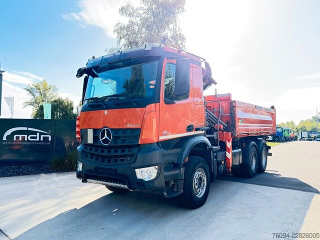 Kipper LKW MERCEDES-BENZ Arocs 2642 6x4 Meiller Kipper KRAN FUNK