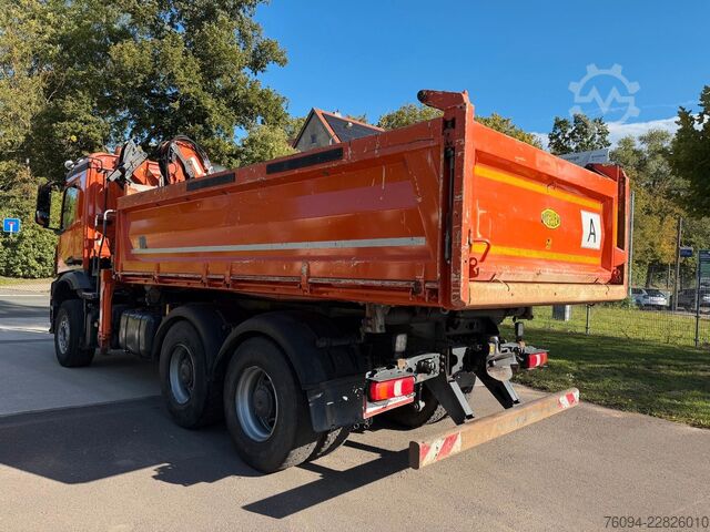 Dreiseitenkipper LKW MERCEDES-BENZ Arocs 2642 6x4 Meiller Kipper KRAN FUNK