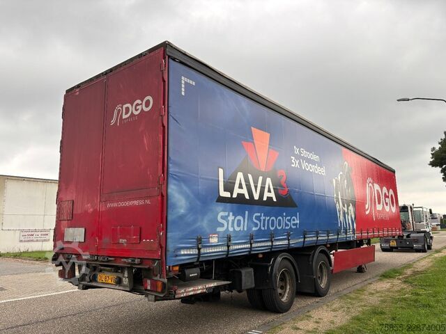 Curtain sided Groenewegen DRO-14-20 B 2-Axle Tautiner / BPW Axles / Steer...