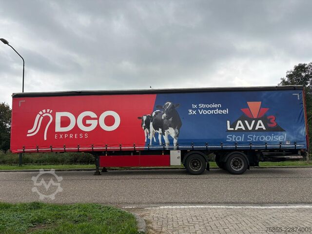 Curtain sided Groenewegen DRO-14-20 B 2-Axle Tautiner / BPW Axles / Steer...