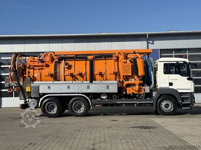 Saugwagen MAN TGS 26.400 6x4 BB Kanalreiniger Leistikow 15 m³