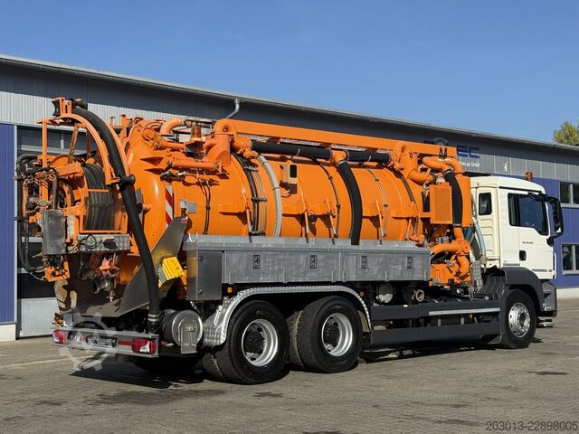 Saugwagen MAN TGS 26.400 6x4 BB Kanalreiniger Leistikow 15 m³