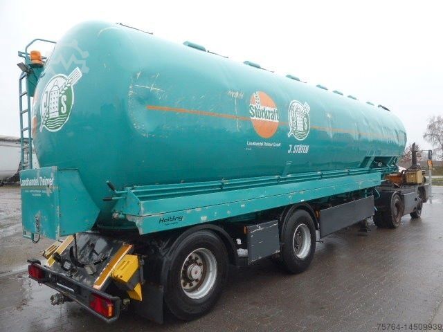 Silo semitrailer  51m³ Heitling Silo/Futter/8 KA/Zwangsgelenkt