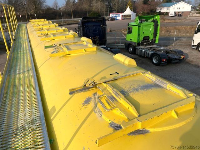 Silo semitrailer  51m³ Heitling Futtersilo/Gelenkt/7 Kammer