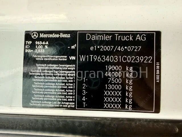 Standard-SZM Mercedes-Benz Actros 5 / 1851 StreamSpace/Kipphydraulik/Stand...