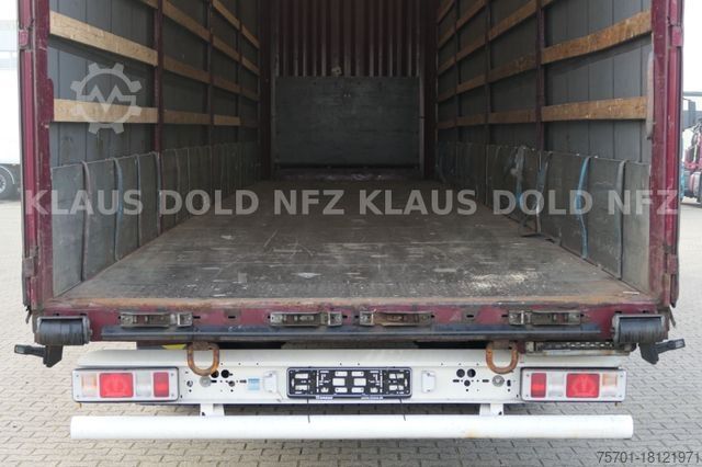 Open semitrailer with tarp KRONE Pritsche Plane XL MegaLiner BPW Edscha Bordwände