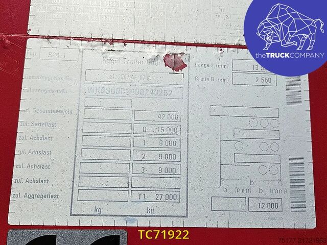 Sliding tarpaulins Kögel 