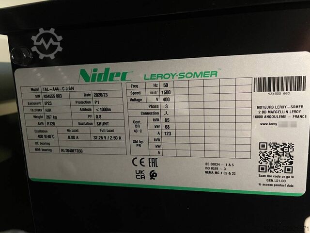 Aggregat Cummins 4BTA3.9-G11 - 88 kVA Generator - DPX-19834