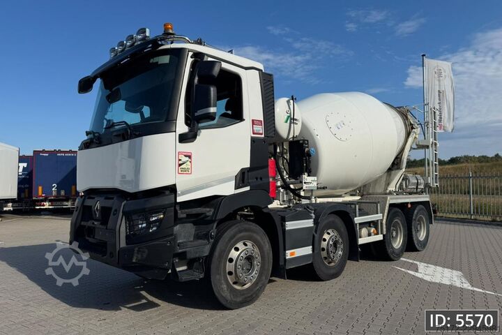 Mixer Renault C430 Day Cab, Euro 6, / 8x4 / Full steel / Reta...
