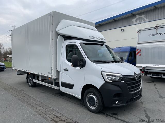 Transporter with flatbed & tarpaulin RENAULT Master Pritsche Plane Portaltüren