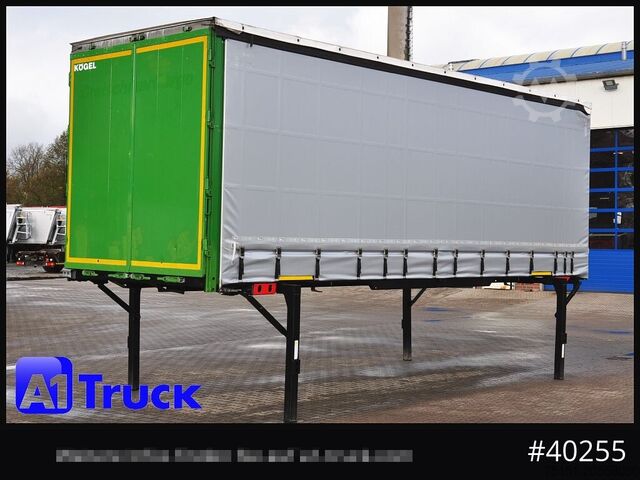 Swap body with flatbed & tarp KOEGEL 7.45  BDF Wechselbrücke, neue Plane, Bordwand