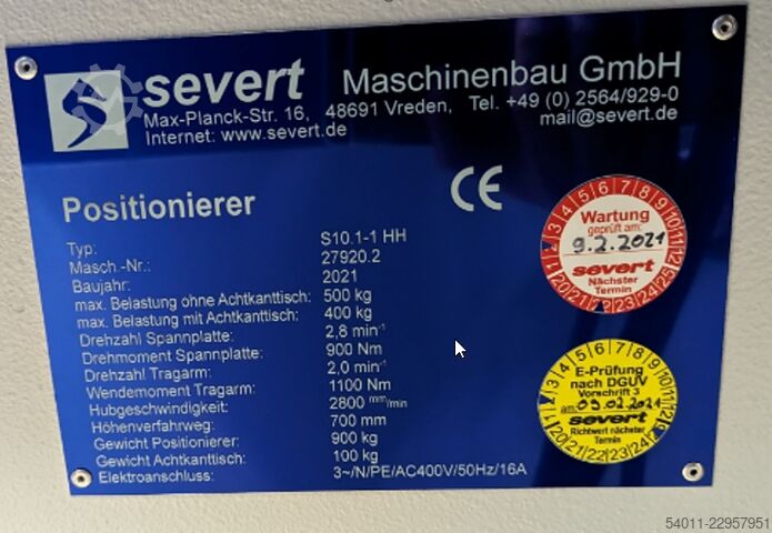 Drehschweißgetriebe Severt S10.1-1 HH