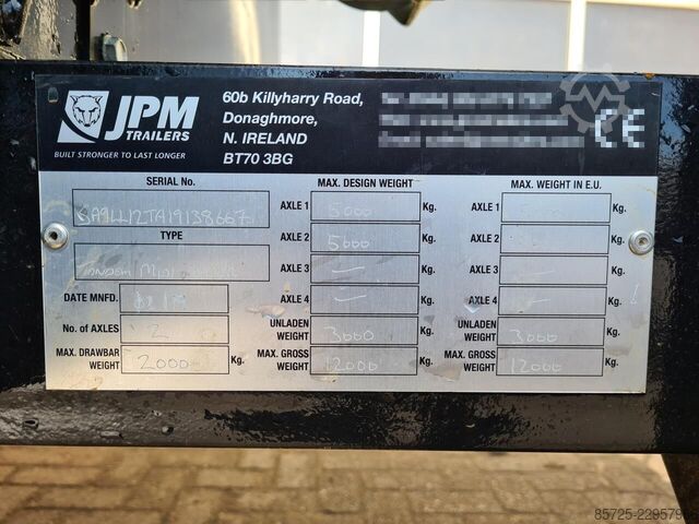 Machine transporter JPM Trailers 