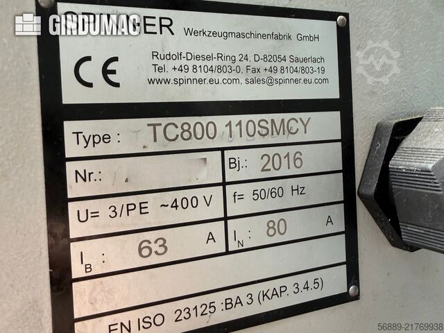SPINNER TC800 110 SMCY SPINNER TC800 110 SMCY