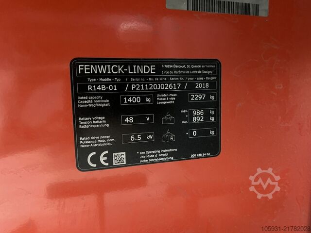 Reach Truck Linde R14B-01