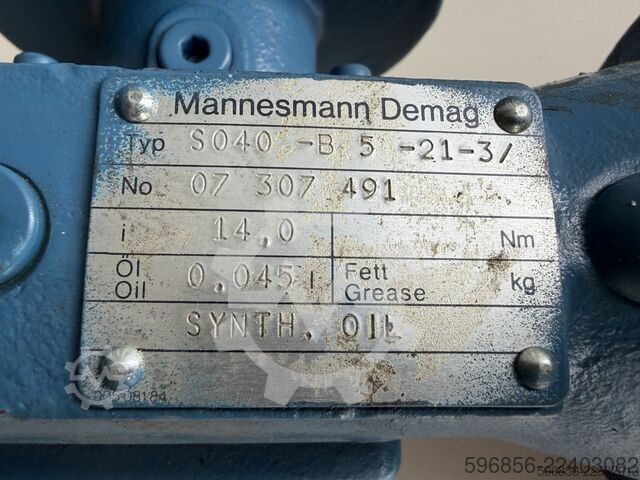Mannesmann Demag UMF71BX-6-7 S040-B5 0,25 kW 64 U/min i=14 Mannesmann Demag UMF71BX-6-7 S040-B5 0,25 kW 64 obr./min i=14