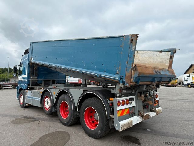 Three-sided tipper truck VOLVO FM 500 8x4 Pushertridem 3 Way Tipper / Kipper