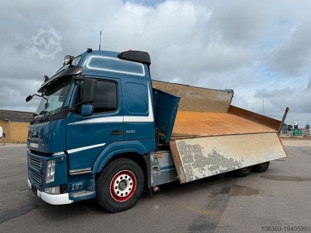 Three-sided tipper truck VOLVO FM 500 8x4 Pushertridem 3 Way Tipper / Kipper