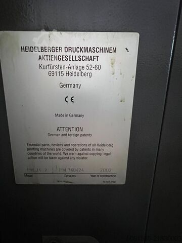 Offsetdruckmaschine Heidelberg Printmaster PM 74