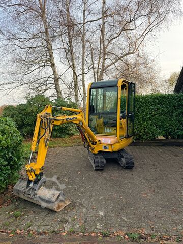 Komatsu PC12R-8 with 2 extra functions, mini excavator, digger, crane, 1.5 tons komatsu PC12R 8