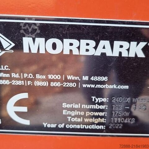Wood shredder MORBARK WH2400XP