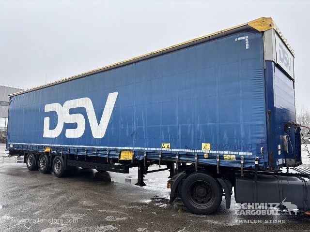 Open semitrailer with tarp Schmitz Cargobull Semitrailer Curtainsider Mega