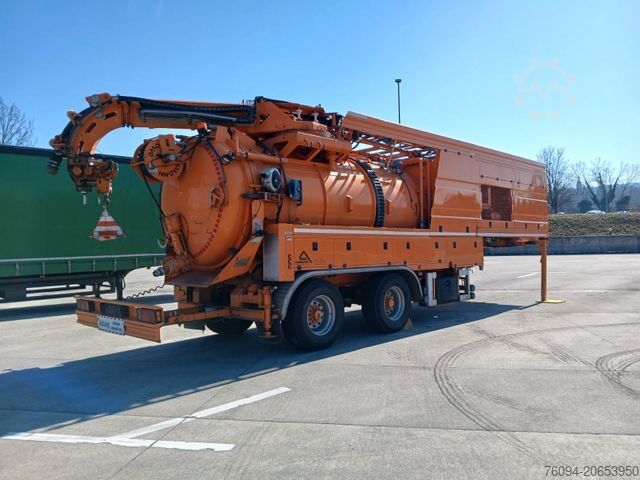 Vacuum tank truck MERCEDES-BENZ Assmann Auflieger Saug-Druck-Kombi  / Recycler